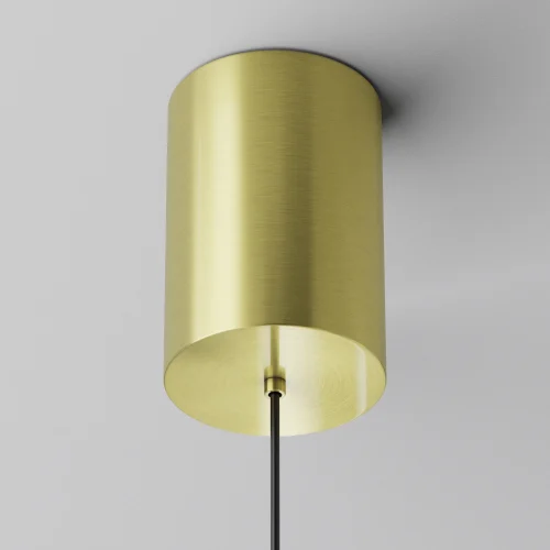 Светильник подвесной LED Plato P076PL-L12W3K-BS Maytoni белый на 1 лампу, основание латунь в стиле хай-тек современный фото 7
