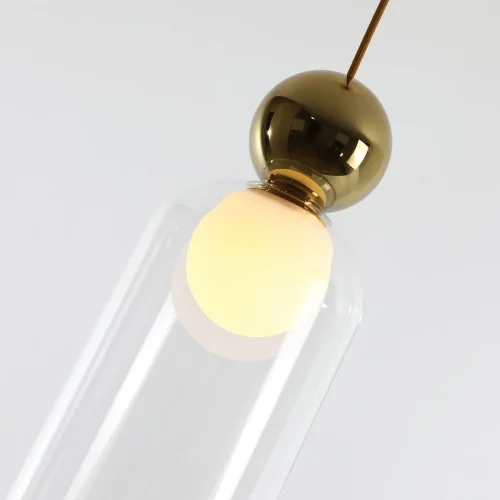 Светильник подвесной Alliance 2729-1P Favourite прозрачный 1 лампа, основание золотое в стиле современный  фото 3