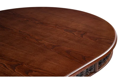 Стол деревянный Кассиль орех с коричневой патиной 450829 Woodville столешница орех из мдф шпон фото 6