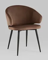 Стул с подлокотниками Codo велюр коричневый УТ000039138 Stool Group, /, ножки//, размеры - *790***620*570