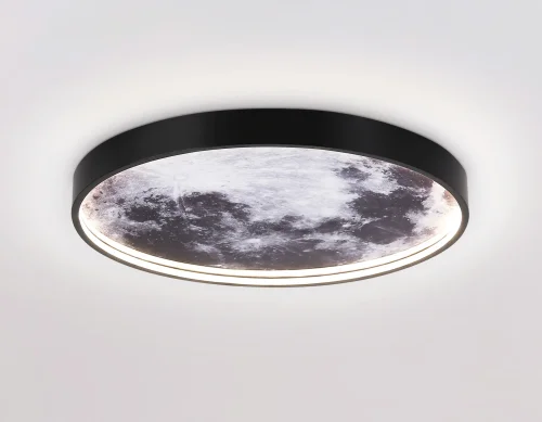 Бра LED FW11111 Ambrella light чёрный на 1 лампа, основание чёрное в стиле современный хай-тек панно фото 6