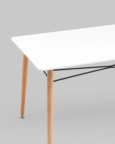 Стол обеденный Лондон New 120*80, белый УТ000038926 Stool Group столешница белая из мдф фото 2