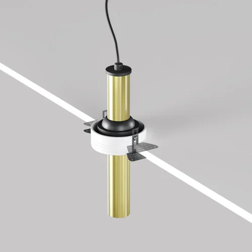 Светильник точечный LED Focus T C140TRS-L200-7W4K-BBS Maytoni латунь на 1 лампу, основание чёрное в стиле современный хай-тек трубочки для затирки фото 7