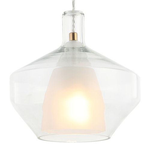 Светильник подвесной Еladin 2154/13/01P Stilfort прозрачный 1 лампа, основание бронзовое в стиле современный  фото 2