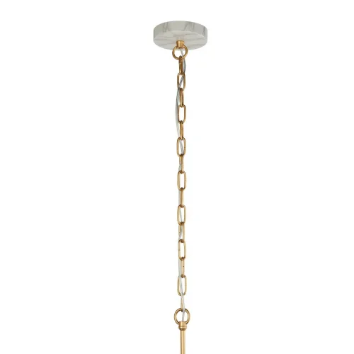 Люстра подвесная Marmore 2671-6P Favourite прозрачная на 6 ламп, основание золотое в стиле кантри современный шар фото 4