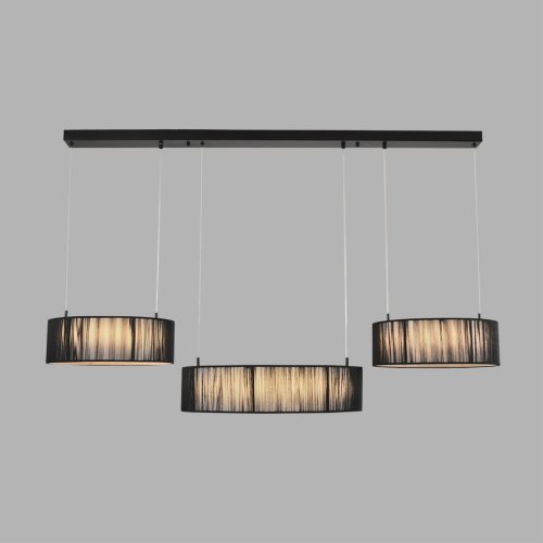 Светильник подвесной LED Kava 8371/70L Lumion чёрный на 1 лампу, основание чёрное в стиле минимализм кольца фото 7