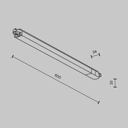 Трековый светильник LED Single phase track system TR000-1-24W4K-B Maytoni чёрный для шинопроводов серии Single phase track system чёрный фото 9