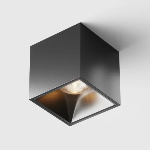 Светильник накладной Cover C065CL-L12B3K Maytoni чёрный 1 лампа, основание чёрное в стиле современный квадратный фото 6
