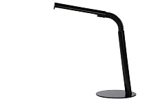 Настольная лампа офисная LED Gilly 36612/03/30 Lucide чёрная 1 лампа, основание чёрное металл в стиле современный 