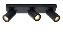 Светильник накладной Taylor 09930/15/30 Lucide чёрный 3 лампы, основание чёрное в стиле современный круглый