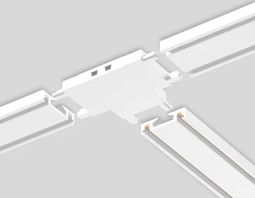 Коннектор T-образный для накладного шинопровода Magnetic Ultra Slim GV1118 Ambrella light белый в стиле хай-тек современный для светильников серии Magnetic Ultra Slim накладной магнитный фото 4