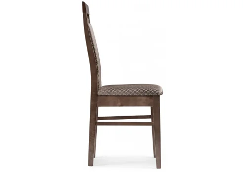 Деревянный стул Амиата орех / коричневый 450735 Woodville, коричневый/ткань, ножки/дерево/орех, размеры - ****450*500 фото 3