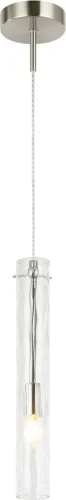 Светильник подвесной Perfecto Light 2193/11/01PW Stilfort прозрачный на 1 лампу, основание никель в стиле современный фото 3