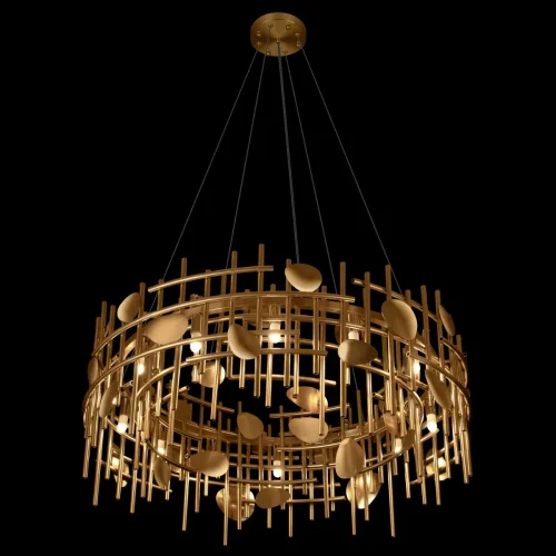 Светильник подвесной Escama 10396/800C LOFT IT золотой на 8 ламп, основание золотое в стиле современный фото 6