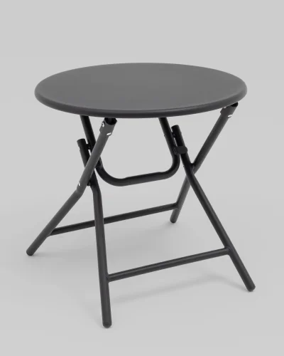 Комплект складной мебели для сада Soley, тёмно-серый УТ000039923 Stool Group на 1 , основание в стиле кантри раскладной фото 4