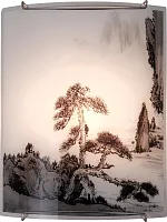 Бра CHIMAIRA 41051-1 Globo белый на 1 лампу, основание матовое никель в стиле современный Бра CHIMAIRA 41051-1 Globo белый на 1 лампу, основание матовое никель в стиле современный