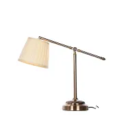 Настольная лампа Florio LDT 503-1 MD Lumina Deco бежевая на 1 лампу, основание бронзовое металл в стиле классический Настольная лампа Florio LDT 503-1 MD Lumina Deco бежевая на 1 лампу, основание бронзовое металл в стиле классический