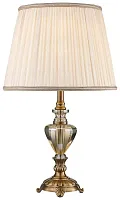 Настольная лампа Timotea WE706.01.504 Wertmark бежевая 1 лампа, основание бронзовое хрусталь металл в стиле классический 
