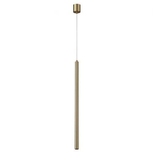 Светильник подвесной LED Fiano 4374/3L Odeon Light золотой 1 лампа, основание золотое в стиле хай-тек минимализм трубочки