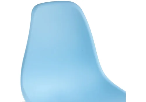 Пластиковый стул Eames PC-015 blue 11898 Woodville, голубой/, ножки/массив бука дерево/натуральный, размеры - ****460*520 фото 6