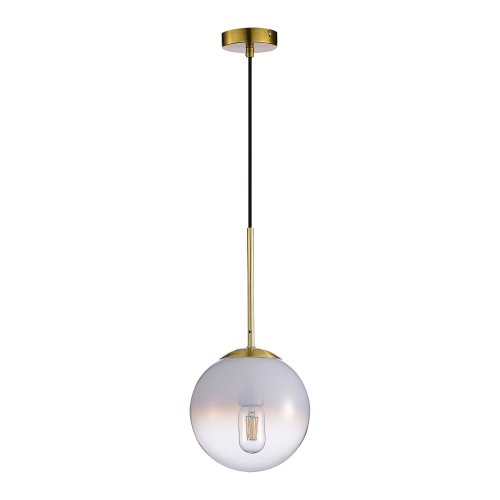 Светильник подвесной Cassius SL1190.203.01 ST-Luce белый 1 лампа, основание золотое в стиле современный шар фото 2