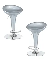 Стул барный набор 2 шт. SET-2 1004-LM BOMBA, цвет сиденья серебрянный металлик, цвет основания хром Dobrin, /полимер, ножки/металл/хром, размеры - 660*880***430*360 Стул барный набор 2 шт. SET-2 1004-LM BOMBA, цвет сиденья серебрянный металлик, цвет основания хром Dobrin, /полимер, ножки/металл/хром, размеры - 660*880***430*360