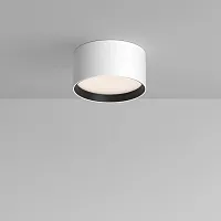 Светильник накладной LED Glare C091CL-12W4K-W Maytoni белый 1 лампа, основание белое в стиле современный 