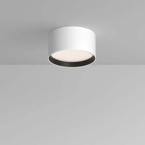 Светильник накладной LED Glare C091CL-12W4K-W Maytoni белый на 1 лампу, основание белое в стиле современный 