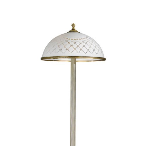 Торшер напольный  PN 7002/2 Reccagni Angelo  белый 2 лампы, основание античное бронза в стиле классический
 фото 2