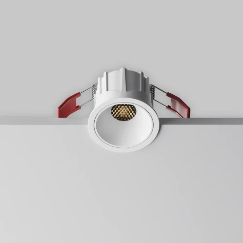 Светильник точечный LED Alfa LED DL043-01-10W3K-RD-W-1 Maytoni белый на 1 лампу, основание белое в стиле современный хай-тек круглый фото 2