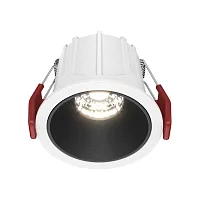 Светильник точечный Alfa LED DL043-01-10W4K-D-RD-WB Maytoni белый чёрный 1 лампа, основание белое чёрное в стиле современный 