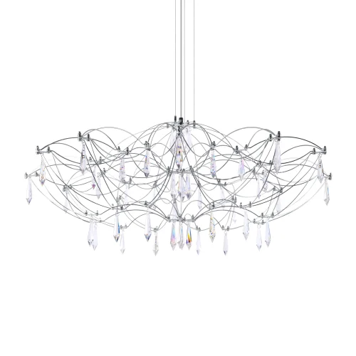 Люстра подвесная ЛЕД Мира / Mira 10586/900 Silver Asfour LOFT IT прозрачная на 1 лампу, основание серебряное в стиле арт-деко капли фото 5 Люстра подвесная ЛЕД Мира / Mira 10586/900 Silver Asfour LOFT IT прозрачная на 1 лампу, основание серебряное в стиле арт-деко капли фото 5