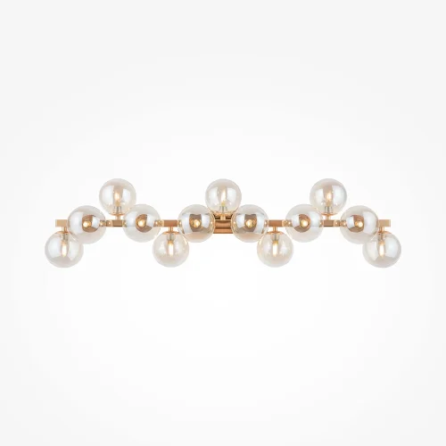 Бра Dallas MOD547WL-13G Maytoni янтарный прозрачный на 13 ламп, основание золотое в стиле современный фото 4