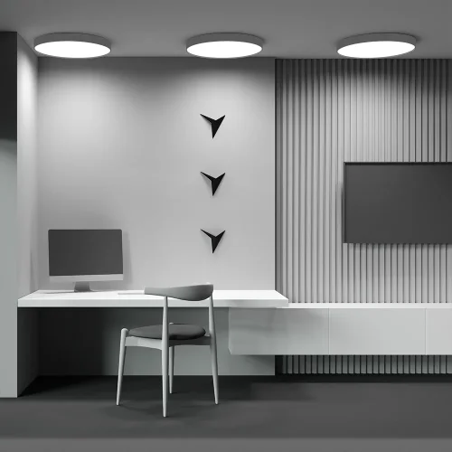 Светильник потолочный LED Zon C032CL-90W3K-RD-MG Maytoni белый на 1 лампу, основание матовое золото в стиле современный фото 13