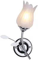 Бра 148-101-01 Velante белый 1 лампа, основание хром в стиле классический 