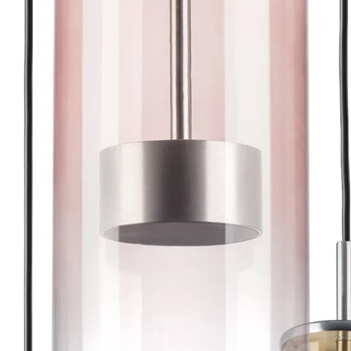 Светильник подвесной LED Belle 814069 Lightstar прозрачный разноцветный 6 ламп, основание матовое хром в стиле современный арт-деко каскад фото 8