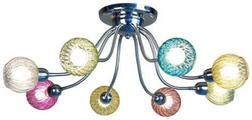 Люстра потолочная  Попурри CL604181 Citilux разноцветная на 8 ламп, основание серое хром в стиле современный шар фото 2