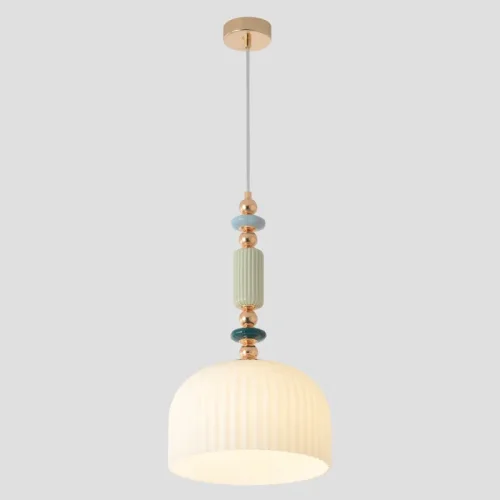 Светильник подвесной MERINGUE SP1.1 Crystal Lux белый на 1 лампу, основание золотое в стиле классический фото 5 Светильник подвесной MERINGUE SP1.1 Crystal Lux белый на 1 лампу, основание золотое в стиле классический фото 5