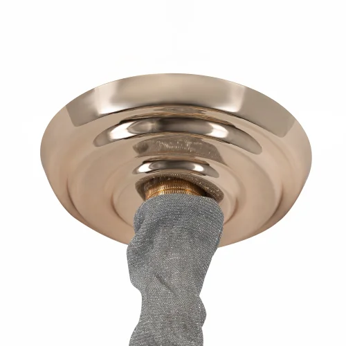 Люстра подвесная Dryad CL305160 Citilux белая прозрачная на 14 ламп, основание золотое в стиле классический флористика современный фото 7