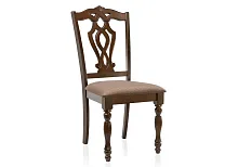 Деревянный стул Vastra cappuccino / brown 11789 Woodville, коричневый/ткань, ножки/дерево/коричневый капучино, размеры - ****480*580