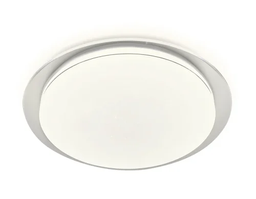 Светильник потолочный LED с пультом Orbital Air FF48 Ambrella light белый 1 лампа, основание белое в стиле хай-тек модерн с пультом фото 2