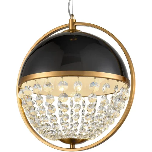 Светильник подвесной Arrivo VL1774P01 Vele Luce чёрный 1 лампа, основание золотое в стиле классический шар фото 3