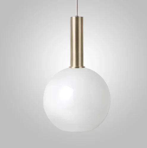 Светильник подвесной LED Ferm 73517-22 ImperiumLoft белый 1 лампа, основание золотое в стиле современный 