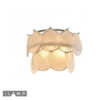 Бра Soho W2546-2 NIC iLamp прозрачный 2 лампы, основание никель в стиле арт-деко флористика современный флористика
