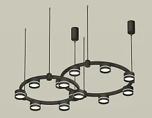 Светильник подвесной XR92091005 Ambrella light чёрный 13 ламп, основание чёрное в стиле хай-тек современный 