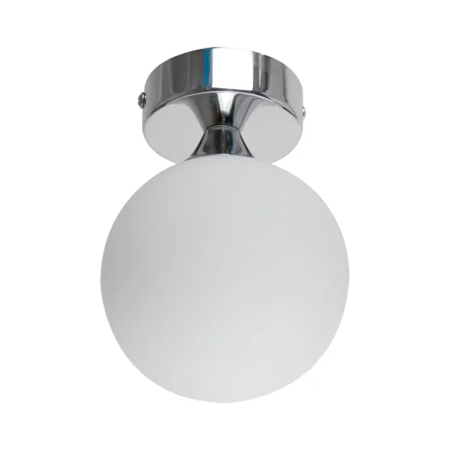 Светильник потолочный Vivari LH012142 LightHall белый на 1 лампу, основание хром в стиле современный шар