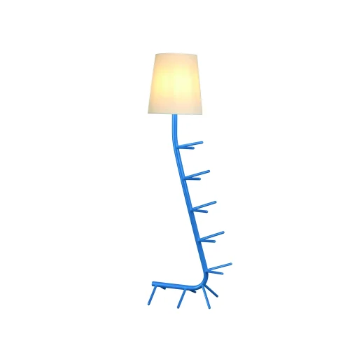 Торшер Centipede 7257 Mantra  белый 1 лампа, основание синее в стиле современный
