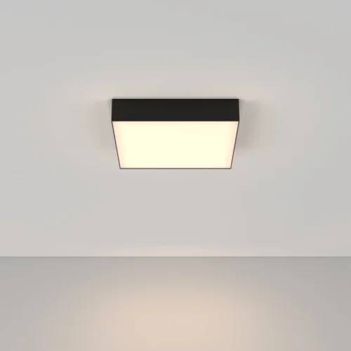 Светильник потолочный LED Zon C032CL-36W3K-SQ-B Maytoni белый на 1 лампу, основание чёрное в стиле современный квадраты фото 4
