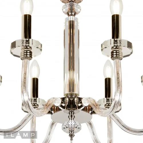 Люстра подвесная Vibe P9474-6 Nickel iLamp без плафона на 6 ламп, основание никель прозрачное в стиле современный американский фото 3