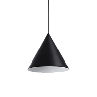 Светильник подвесной A-LINE SP1 D30 NERO Ideal Lux чёрный 1 лампа, основание чёрное в стиле современный 